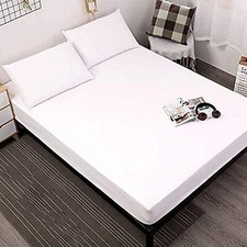 100 Egyptian Cotton Fitted Sheet Queen Only, 400 Thread Count Queen Size Fit...