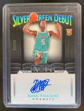 2022-23 Panini Noir Mark Williams Silver Screen Debut Rookie Auto #46/99