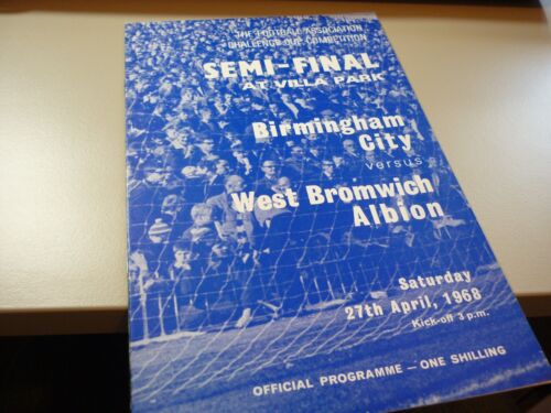 F.A. Cup Semi-Final, 1968, Birmingham City v West Bromwich Albion. - Zdjęcie 1 z 2