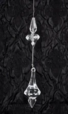 Set of 4 Acrylic Drop Clear Crystal Hanging Garland - 60" Long Each