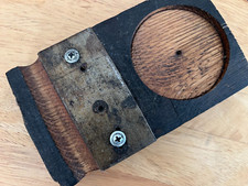 Rocks Glass Coaster With Cigar Ashtray - Made From Reclaimed Whiskey Barrel
