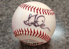 Steve Finley Padres SIGNED Official NL Baseball