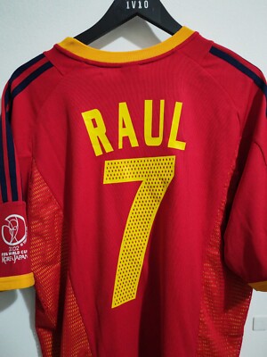 Spain 2002 world cup home jersey (Raúl #7) - L | eBay