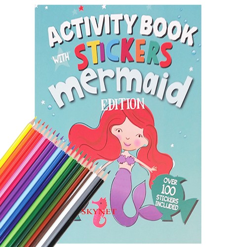 XLARGE A4 SIZE KIDS CHILDREN DINOSAUR MERMAIDS COLOURING ACTIVITY BOOK DOT 2 DOT - Picture 7 of 26