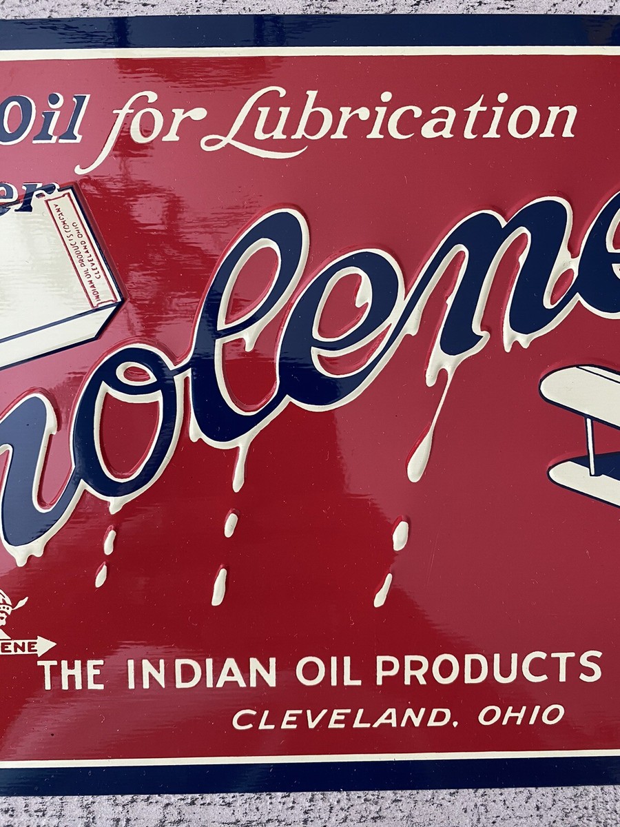 Vintage Original Desperate Sign Co Aeroline Oil Metal Sign | eBay