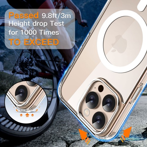 For iPhone 16 15 14 13 12 Pro Max MagSafe Magnetic Charge Case Shockproof Cover - Picture 5 of 29