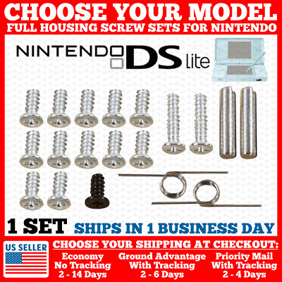 Full Screw Set For Nintendo New/3DS/XL/LL/NDSL/DS Lite Console Housing Shell Kit