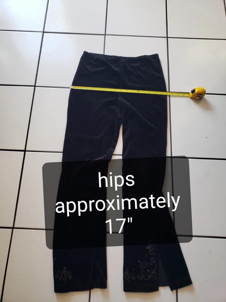 Pantalones de terciopelo negro talla XL (16) Juniors Byer Foto 3 de 4
