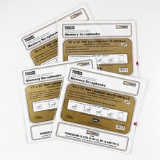 4 Packs Pioneer 12x12 Memory Scrapbook RMW-5 White Refills