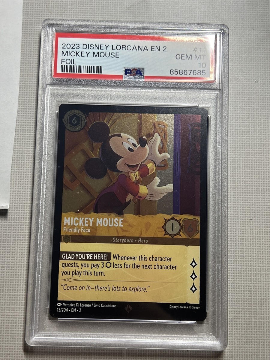 ロルカナ Lorcana ミッキー MickeyMouse foil PSA10 PSA10 DISNEY LORCANA JA 1 #208 ミッキーマウス PSA10 DISNEY