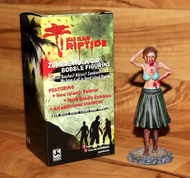 Dead Island Riptide Zombie Hula Girl Bobble Figurine Figure Statue Xbox