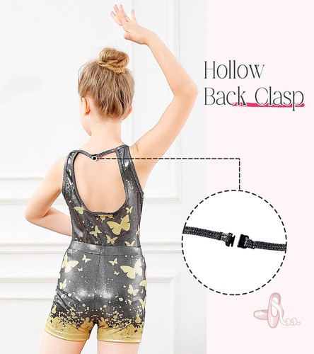 3 Piece Leotards for Girls Gymnastics with Shorts Sparkly Ballet Dance Sets S... - Picture 5 of 5