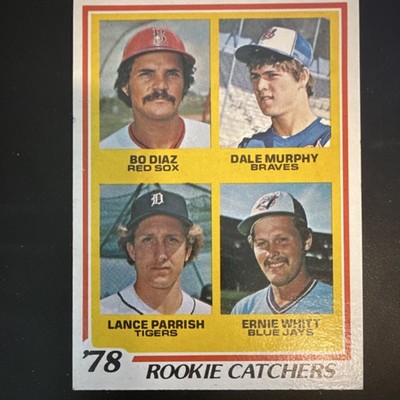 Topps 1978 #708 Rookie Catchers Rookie Bo Diaz Dale Murphy Parrish Whitt
