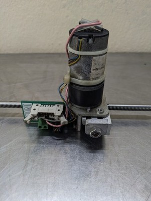 Analytical Instrument Motor Drive Assembly w/ Lead Screw & Connector   Lab Equip