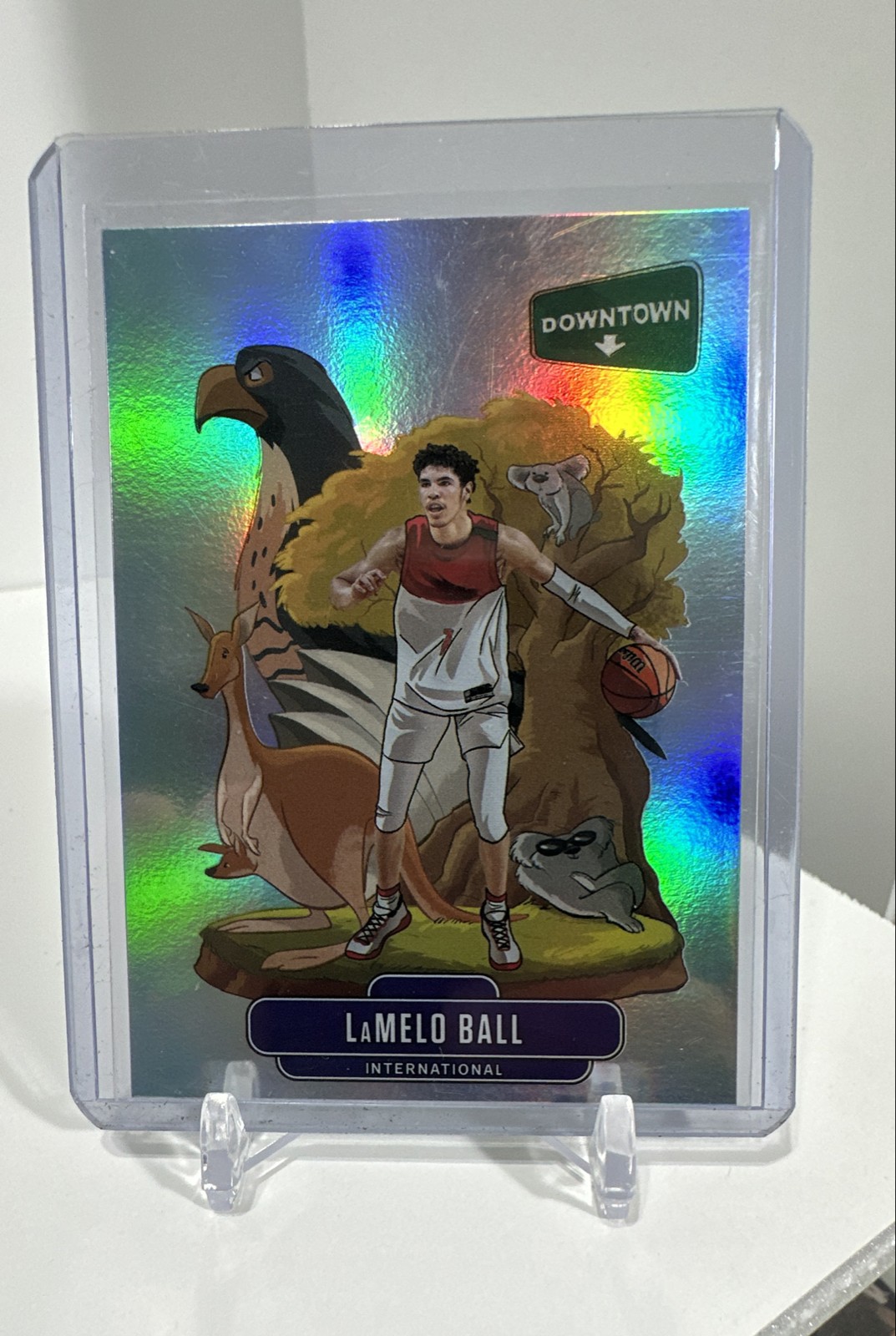 2020-21 Panini Prizm Draft Picks - Downtown LaMelo Ball #D-2 (RC)