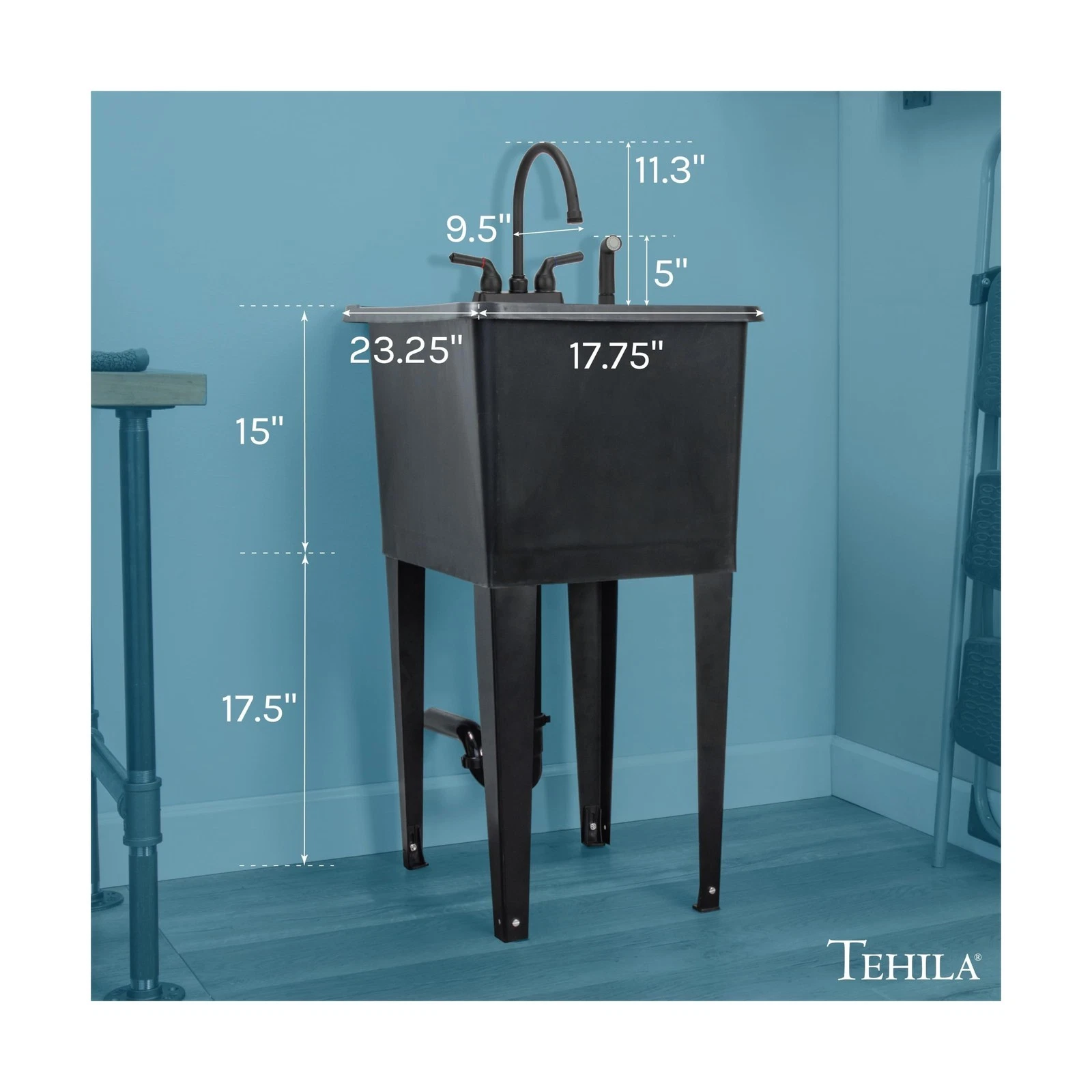 JS Jackson Supplies Tehila Utility Sink - Thumbnail 2