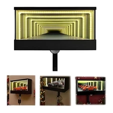 Infinity Car Garage Keychain Hanger 4.3'' Key Holder Organizer w/ LED Light Gift