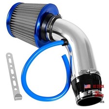 3 Inch Universal Cold Air Intake Filter Kit with Stainless Steel Filter Blue