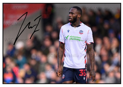 11579. Corey Blackett-Taylor Signed Pictures (A4 Prints) Bolton Derby Charlton