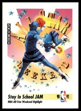 1991-92 SkyBox Stay In School Jam Charlotte Hornets #313