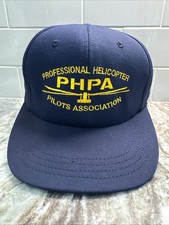 Professional Helicopters Pilots Association PHPA Snap-Back Cap Made in USA NOS