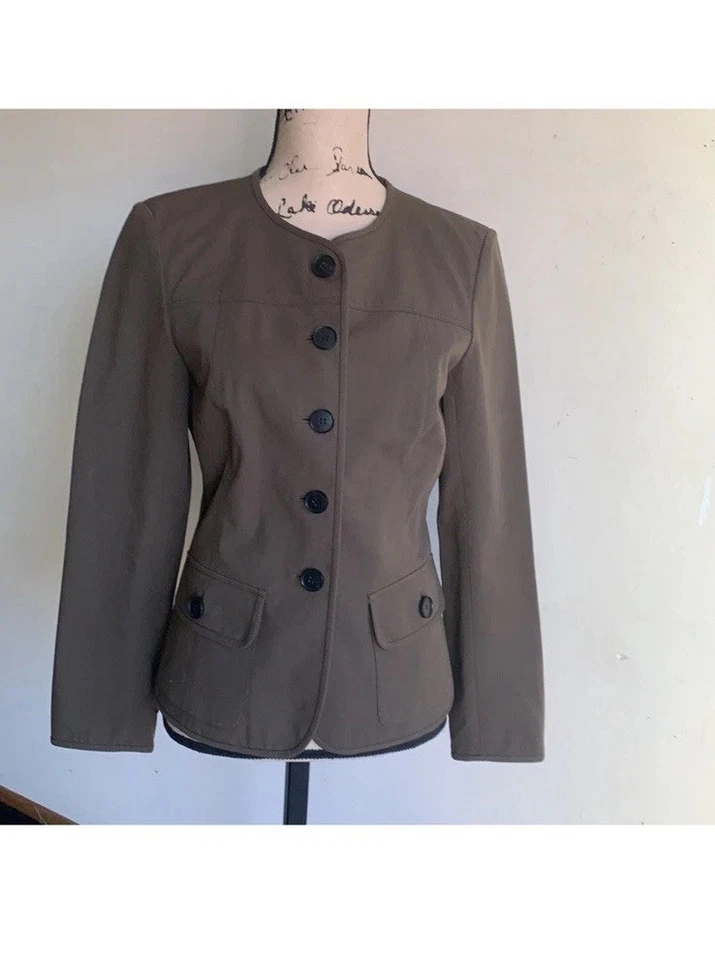 Chaqueta Blazer Lafayette New York Verde Talla 2 Foto 2 de 4