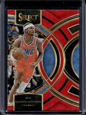 2023-24 Panini Select Shai Gilgeous-Alexander Red Wave Prizm Premier Level #144