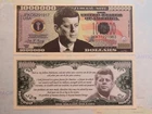 JOHN F KENNEDY, 35th President of the USA ~ $1,000,000 One Million Dollar Bill!