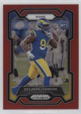 2023 Panini Prizm Rookies Red Prizm Desjuan Johnson #356 h3a