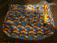 Jujube Hello Kitty Rainbow Diaper Bag Used Clean Large 20" X 17"
