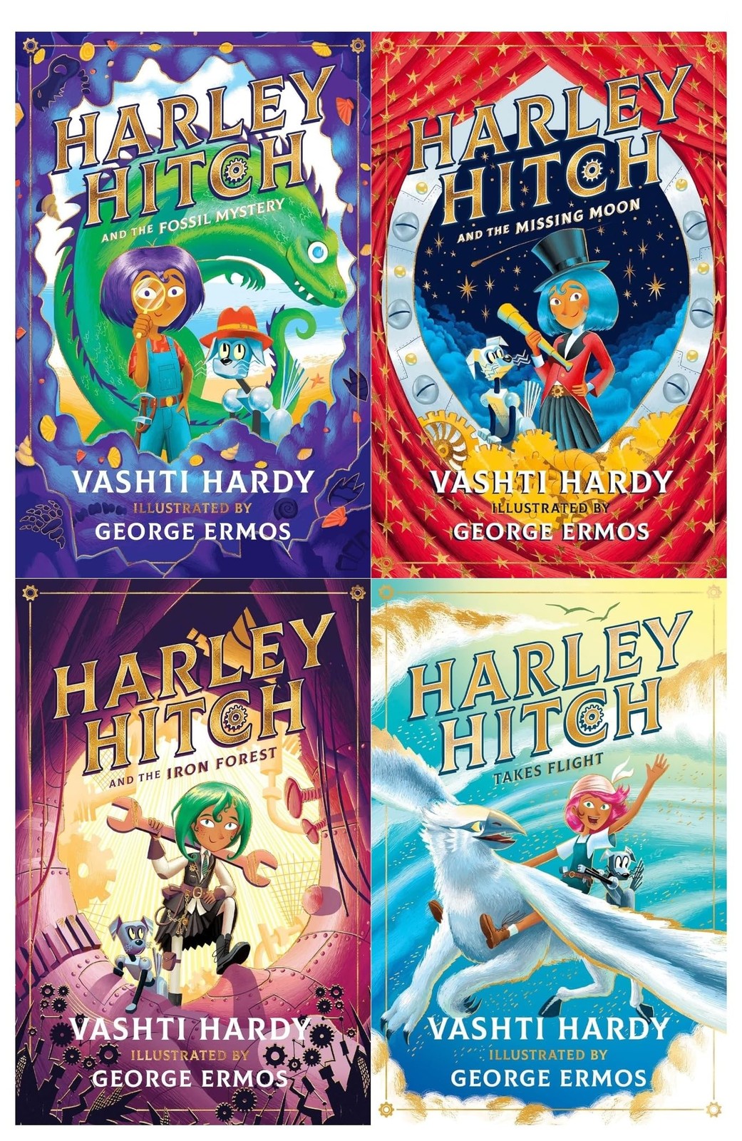 Harley Hitch 4-Book Set by Vashti Hardy | Fantasy Adventure Series for Ki | TODO