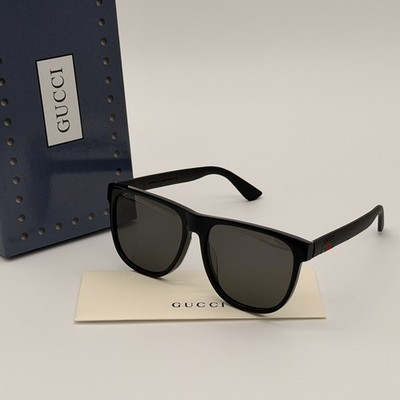Gucci GG0010S Men s Square Sunglasses 58mm Grey Lens Ships Today 
