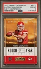 Patrick Mahomes II 2017 Contenders Rookie of the Year Contenders #RY-3 PSA 8