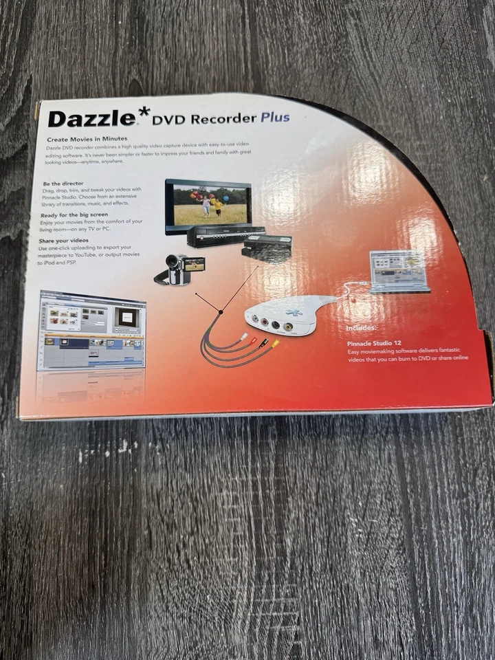 Dazzle DVD Recorder Plus with Pinnacle Studio 12 – New in Box Video Capture - Image 4 of 4