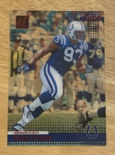 2024 Clearly Donruss Dwight Freeney Clearly Retro 2004 Red #/99 Colts #7