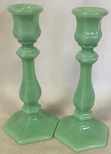 Panel Candlestick Candleholders - Jade - Mosser, USA