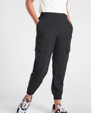 Athleta Pants Chelsea Utility Jogger Black Color Pull On Sz 6