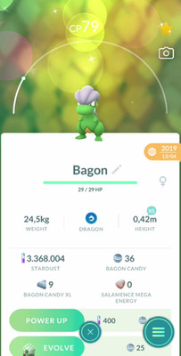 Pokemon Shiny Bagon Guaranteed 100% Lucky Trade  Go