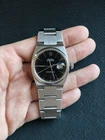 Vintage 1978 Rolex Oysterquartz 17000 Stainless Steel Black Dial 36mm