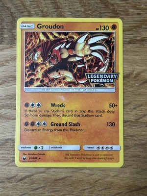 Groudon 81/168 Legendary Pokemon Stamped Gamestop Promo Cosmos Holo | eBay