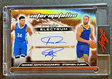 2025 Leaf Electrum Stephen Curry Giannis Antetokounmpo Intermetallic Auto /10