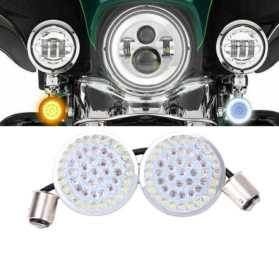 Luces LED de giro 1157 Bullet para Harley Touring Road King Electra Glide Foto 3 de 4