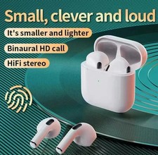 PRO4 TWS Wireless Bluetooth Earphones Air In-Ear Pods for iphone Samsung - WHITE