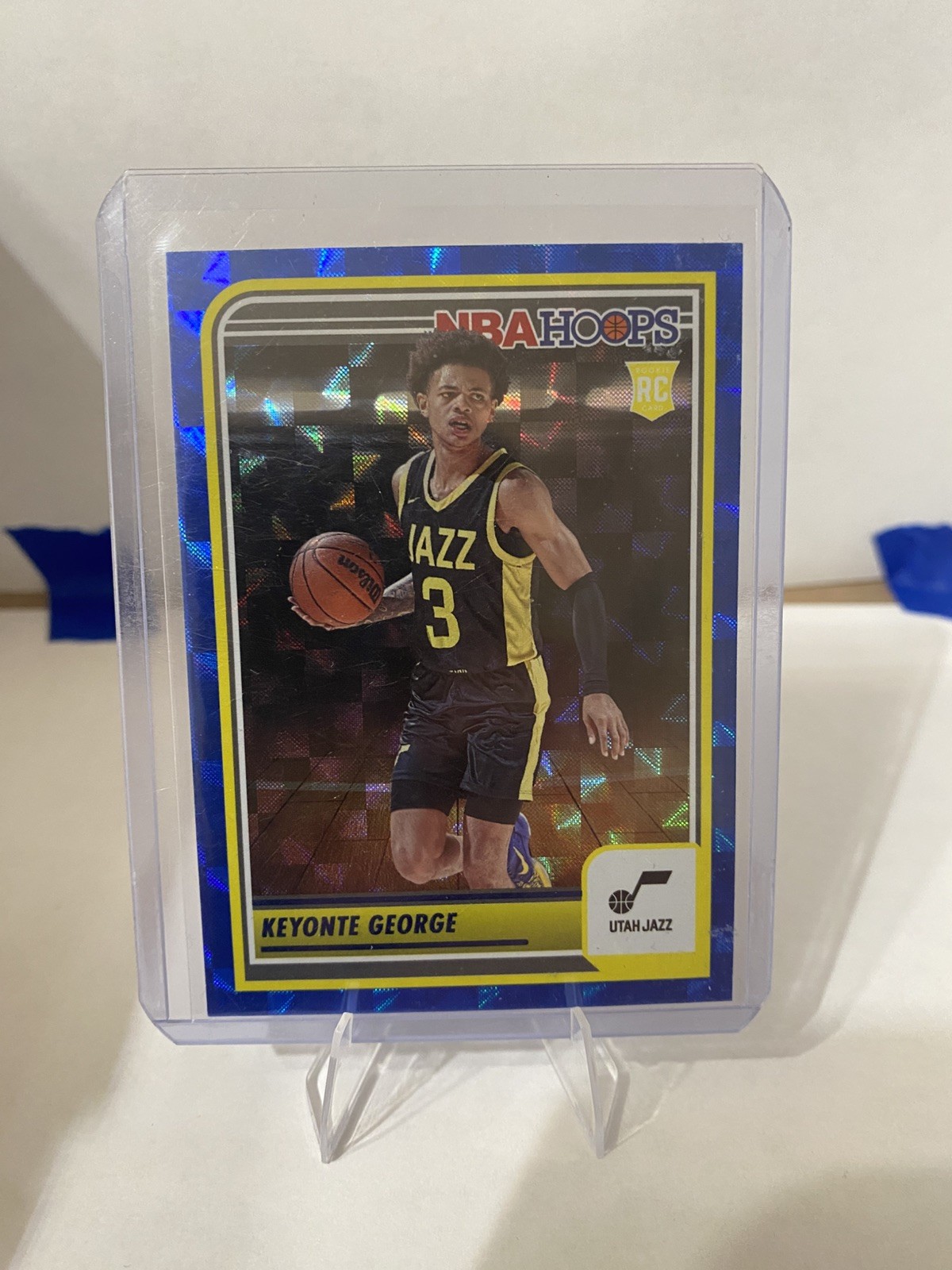 2023-24 Panini NBA Hoops Basketball Hyper Blue Parallel #271 Keyonte George RC