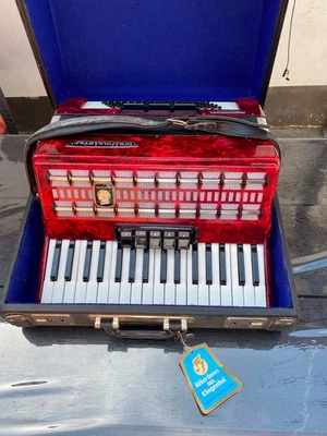 ancien accordéon piano weltmeister serino 80 basses / très belle état / testé ok - Photo 1/4