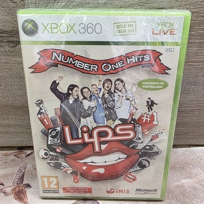 Lips: Number One Hits Xbox 360 Spanish PAL Edition Brandneu & Sealed Selten