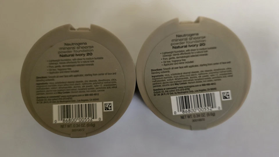 2 Neutrogena Mineral Sheers Pressed Powder Foundation,#20 Natural Ivory,.34 oz - Image 3 of 4