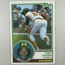 1983 Topps Tony Gwynn Rookie Card RC #482 Padres HOF Excellent. rookie card picture