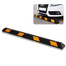 Zone Tech Large Heavy Duty Rubber Parking Curb 72  Premium - Scratch  Dent