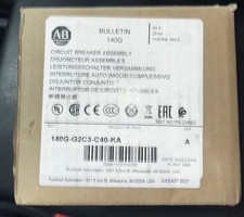 New Allen Bradley 140G-G2C3-C40-KA  25kA 40A GFrame Molded Case Bkr140GG2C3C40KA